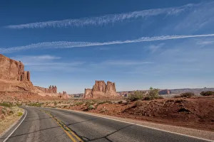 Landscape with rock formation, Arches National Park, Utah, USA Landscape with rock formation, Arches National Park, Utah, USA