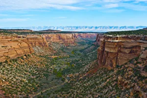 Landscape of Ute Canyon, Colorado National Monument, Vistas along Rim Rock Drive Landscape of Ute Canyon, Colorado National Monument, Vistas along Rim Rock Drive