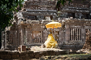 Laos, Champasak. Buddha statue at Vat Phou, Laos Laos, Champasak. Buddha statue at Vat Phou, Laos