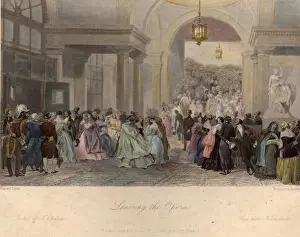 19th Century Music History Prints: Leaving The Opera