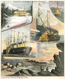 Isambard Kingdom Brunel (1806 - 1859) Prints: Laying the Atlantic Telegraph Cable Print