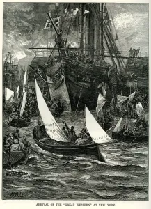 Isambard Kingdom Brunel Design Prints: SS Great Western at New York