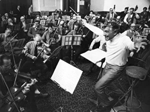 Images Dated 20th February 1970: Leonard Bernstein Conducts