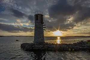 Lighthouse on a lake in County Galway, Ireland Lighthouse on a lake in County Galway, Ireland