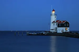 The lighthouse of Marken, North Holland, the Netherlands The lighthouse of Marken, North Holland, the Netherlands