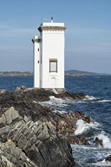 Lighthouse at Port Ellen on the headland Carraig Fhada, Isle of Islay, Inner Hebrides Lighthouse at Port Ellen on the headland Carraig Fhada, Isle of Islay, Inner Hebrides