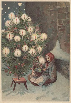 The Little Match Girl, lithograph, published in 1891 The Little Match Girl, lithograph, published in 1891