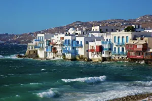 Little Venice, Mykonos waterfront, Greece Little Venice, Mykonos waterfront, Greece