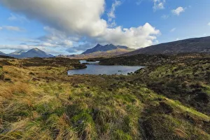 Loch nan Eilean near Sligachan with view of Bruach na Frthe and Sgurr nan Gillean Mountain Peaks of the Black Cuillins Loch nan Eilean near Sligachan with view of Bruach na Frthe and Sgurr nan Gillean Mountain Peaks of the Black Cuillins