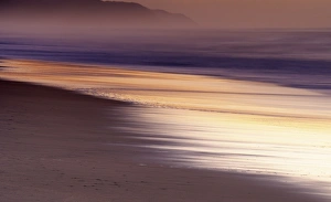 Long exposure of water at dawn with mist in the background, St Lucia, Kwazulu-Natal Long exposure of water at dawn with mist in the background, St Lucia, Kwazulu-Natal