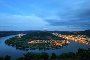 Loop of the River Rhine at Boppard, Germany Loop of the River Rhine at Boppard, Germany