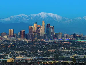 Architecture/cityscapes prints/los angeles skyline snow capped mountains Architecture/cityscapes prints/los angeles skyline snow capped mountains
