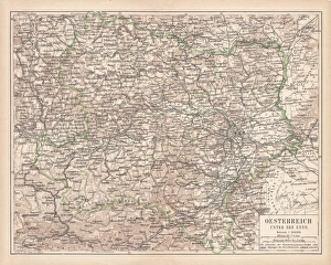 Lower Austria, lithograph, published in 1877 Lower Austria, lithograph, published in 1877