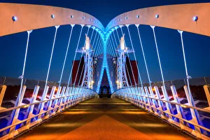 The Lowry Bridge, Salford Quays, Manchester, UK The Lowry Bridge, Salford Quays, Manchester, UK