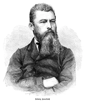 Ludwig Andreas von Feuerbach portrait 1872 Ludwig Andreas von Feuerbach portrait 1872