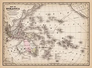 Map of Australasia 1881 Map of Australasia 1881
