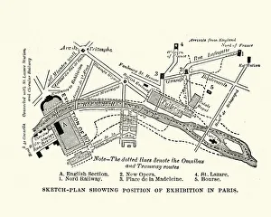 Map of the Exposition Universelle, Paris 1878 Map of the Exposition Universelle, Paris 1878
