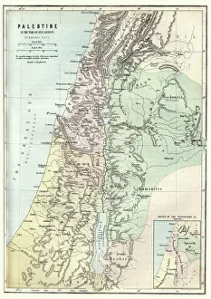 Map of Palestine in the time of Jesus Christ Map of Palestine in the time of Jesus Christ