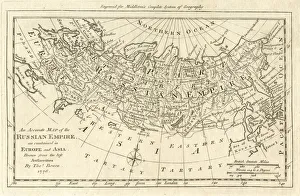 Map of the Russian Empire 18th century 1778 Map of the Russian Empire 18th century 1778