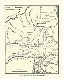 Map of the Transvaal during First Boer War Map of the Transvaal during First Boer War