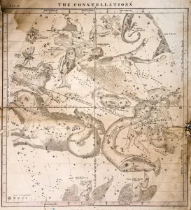 Prints of The Constellations, celestial map Unveiling the Universe: A Stunning Collection of Astronomy Images: 1856 Celestial Map Print - The Constellations
