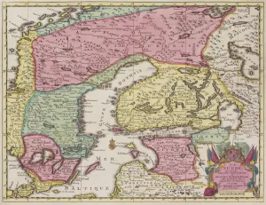 Prints of Antique map of Sweden and adjacent countries Map Prints: Antique Map Print of Sweden and Adjacent Countries