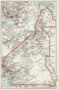 Leipzig Wien Verlag Maps Prints: Map of Camerun 1900