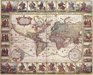 Old World Atlas Prints: Map of the World