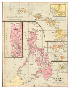 1898 Philippines Islands Map Print (Historical Maps)