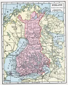 Rare Historical Maps For Sale Prints: Map Of Finland