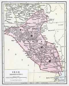 Map Treasures Collection Prints: Map Of Iraq