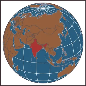 Afghanistan Map Prints: Afghanistan locator map