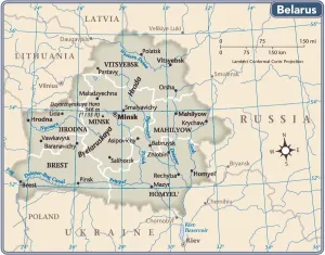 Belarus 2011 Reference Map Print