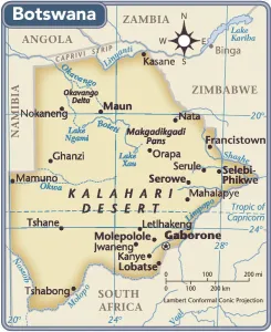Prints of 2011 edition Map Prints: Botswana Country Map 2011 Print (Reference Maps)