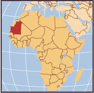 Africa Country Maps Prints: Democratic Republic of the Congo locator map