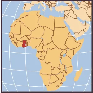 Democratic Republic of the Congo Locator Map Print 2012
