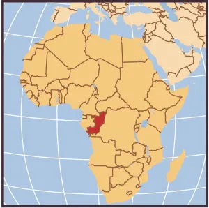 Democratic Republic Of The Congo Map Prints: Democratic Republic of the Congo locator map
