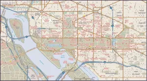Reference Maps 2011 Edition Prints: Downtown Washington, DC
