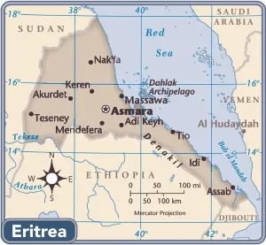 Eritrea 2011 Reference Map Print