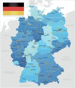 Germany Road Map Print: Highly Detailed Reference Map