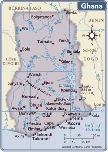 Ghana Country Map 2011 Print (Reference Maps)