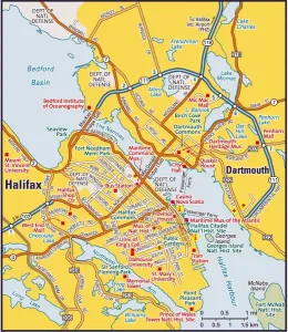 Halifax, Nova Scotia Reference Map Print 2009