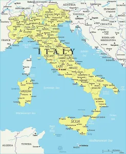 Italy Reference Map Print 950857450 (Reference Maps)
