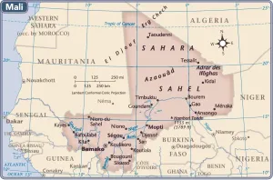 Reference Maps 2011 Edition Prints: Mali country map