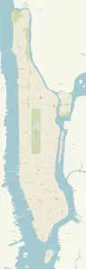 Prints of A very detailed map of Manhattan in New York City. Includes all roads and highways. Also includes parks, neighborhoods and points of interest Images Dated 2018 July: Fine Art Storehouse Print: Detailed Manhattan Map