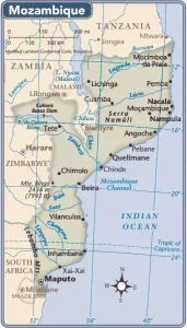 Mozambique Country Map 2011 Print (Reference Maps)