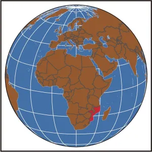 Mozambique Locator Map Print (Reference Maps, 2012 Edition)