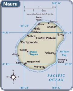 Nauru Country Map Print 2011 Edition Reference Maps