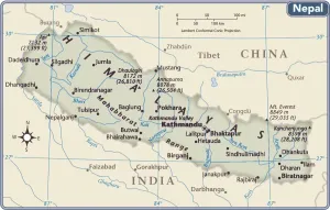 Nepal Country Map Print (Reference Maps) 2011 Edition