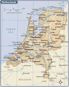 Prints of 2011 edition Netherlands Prints: Netherlands Country Map Print (Reference Maps, 2011 Edition)